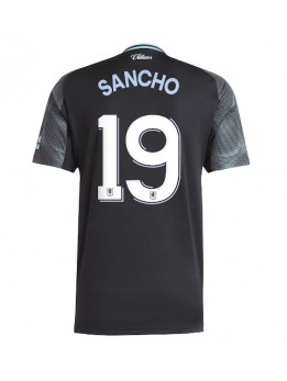 Billige Aston Villa Jadon Sancho #19 Bortedrakt 2025-26 Kortermet